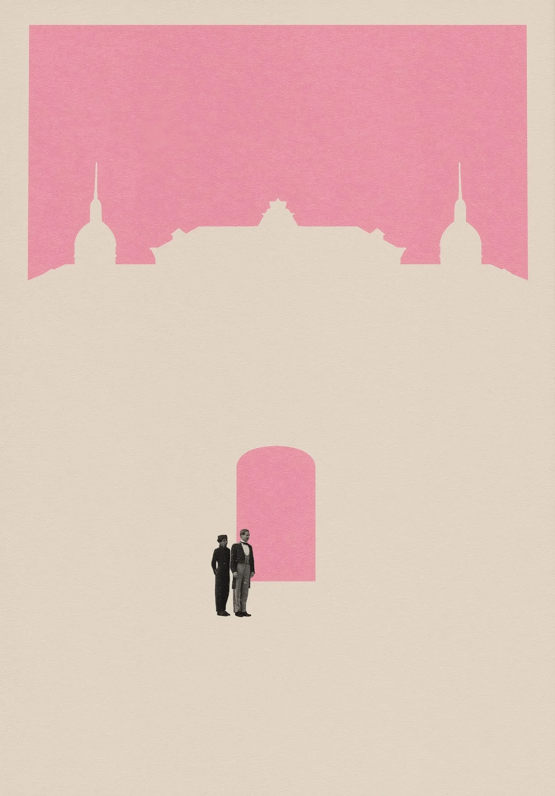 Plakat abstrakcyjny geometryczna scena kolorowa Ciemny szary