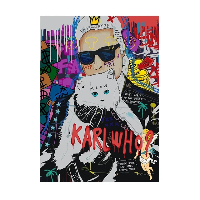 Plakat abstrakcyjny myśliwiec pop art Burgundia