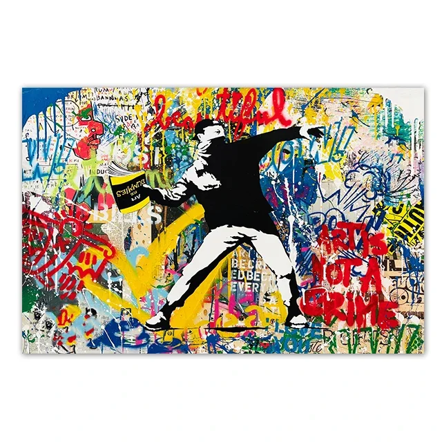 Plakat abstrakcyjny myśliwiec pop art Czekolada