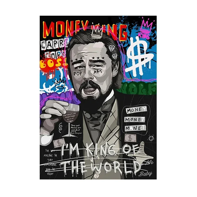 Plakat abstrakcyjny myśliwiec pop art Zielony