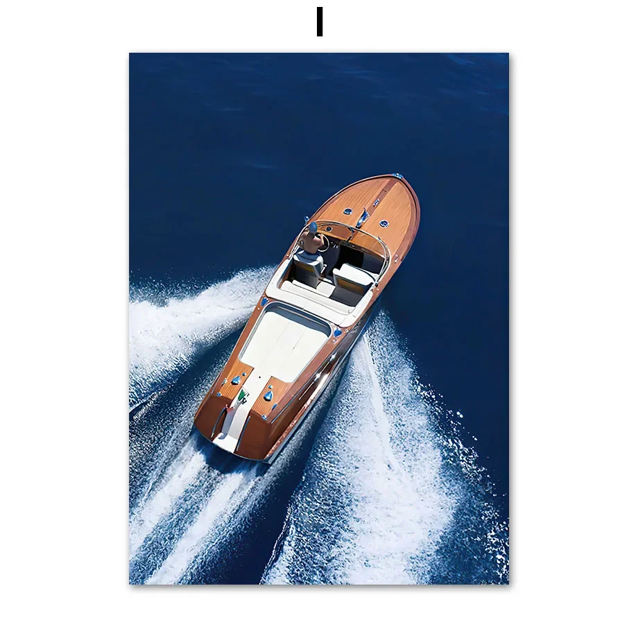 Plakat abstrakcyjny wazon i kwiaty ocean Granatowy