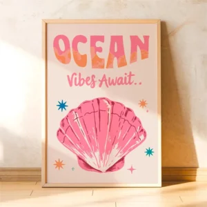 Plakat z afirmacjami boho dla dzieci Jasnozielony