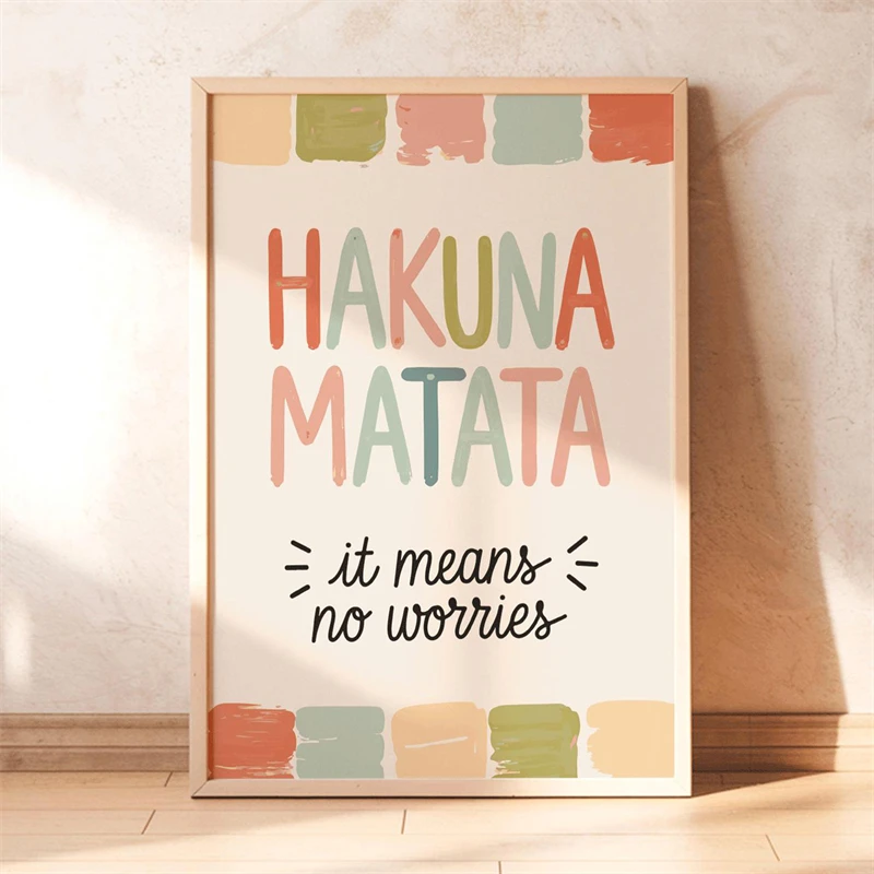Plakat z afirmacjami boho dla dzieci śliwka