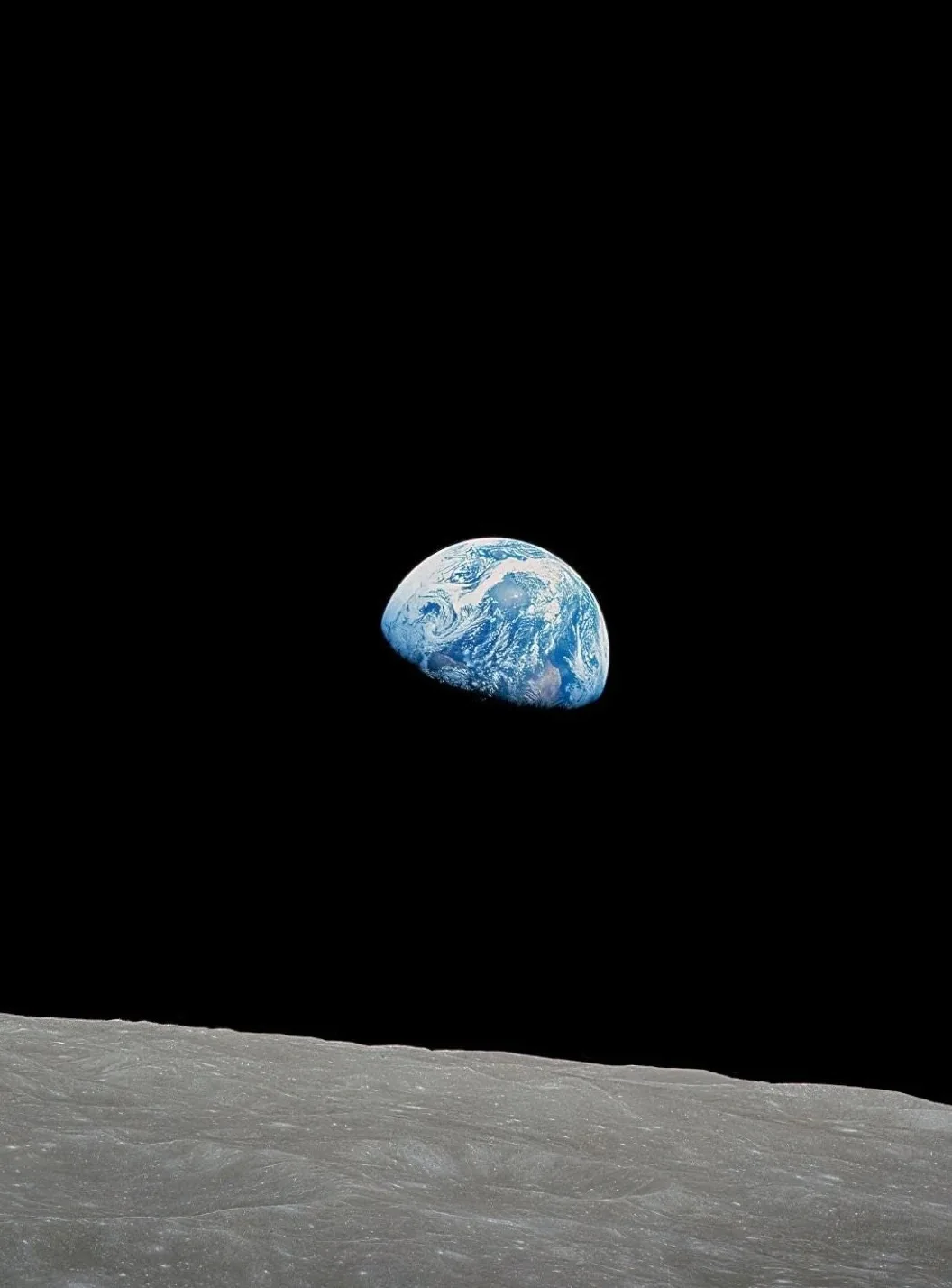 Plakat astronauta i wschod Ziemi Apollo Fioletowy