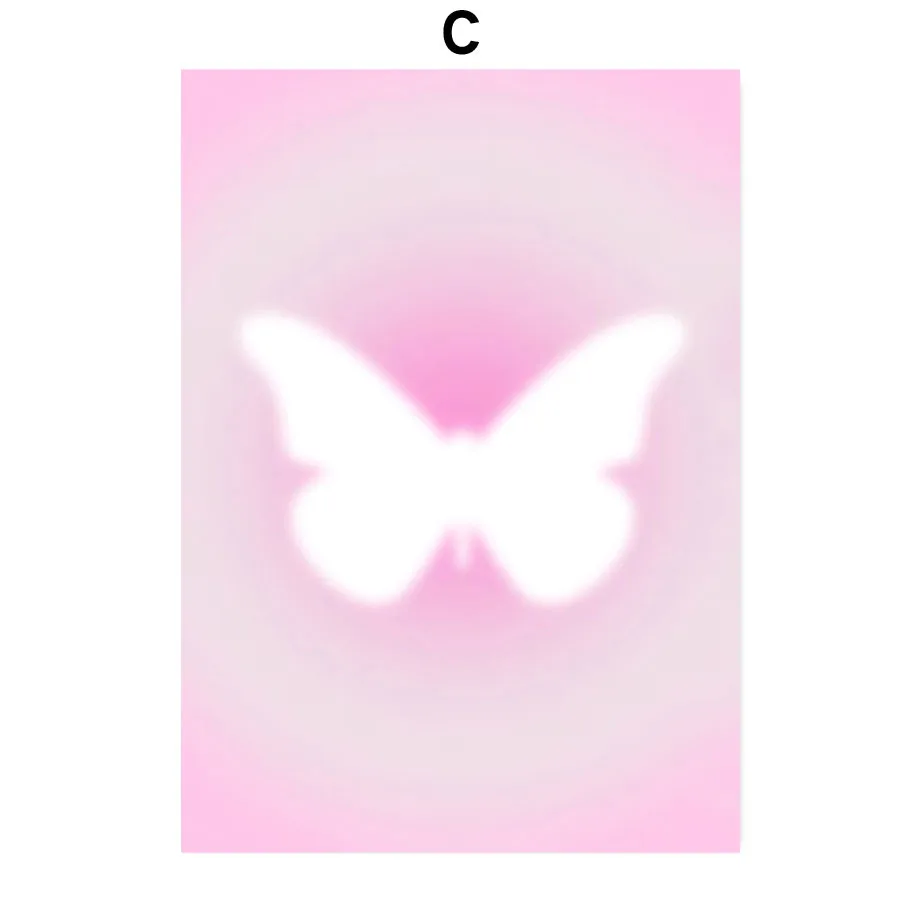 Plakat aura - gradient energii i liczby aniolow Czerwony