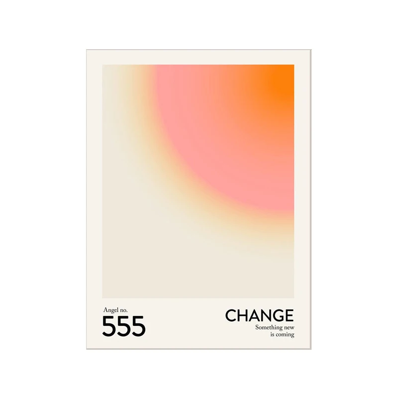 Plakat aura - gradient energii i liczby aniolow Niebieski
