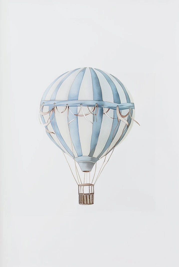 Plakat balon safari lew słoń żyrafa dla dziecka Czerwony