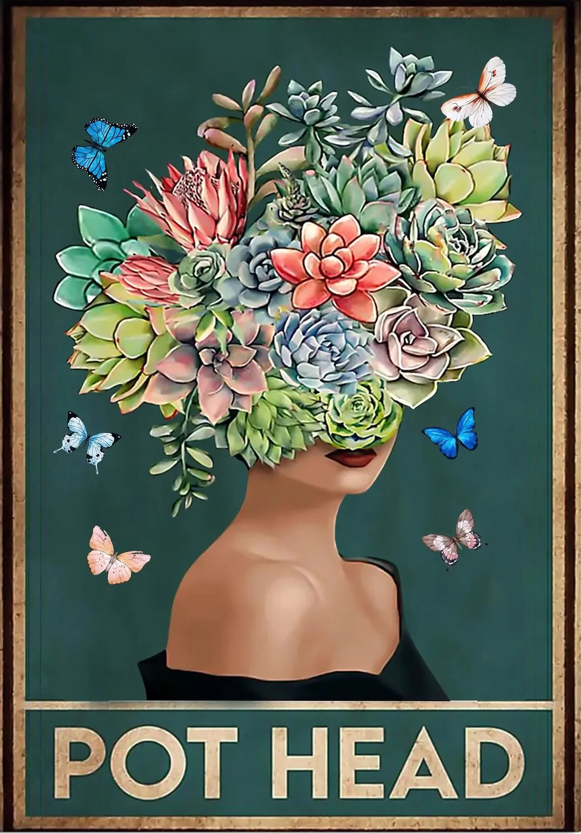 Be Kind To Your Mind - plakat z pozytywnym cytatem Burgundia