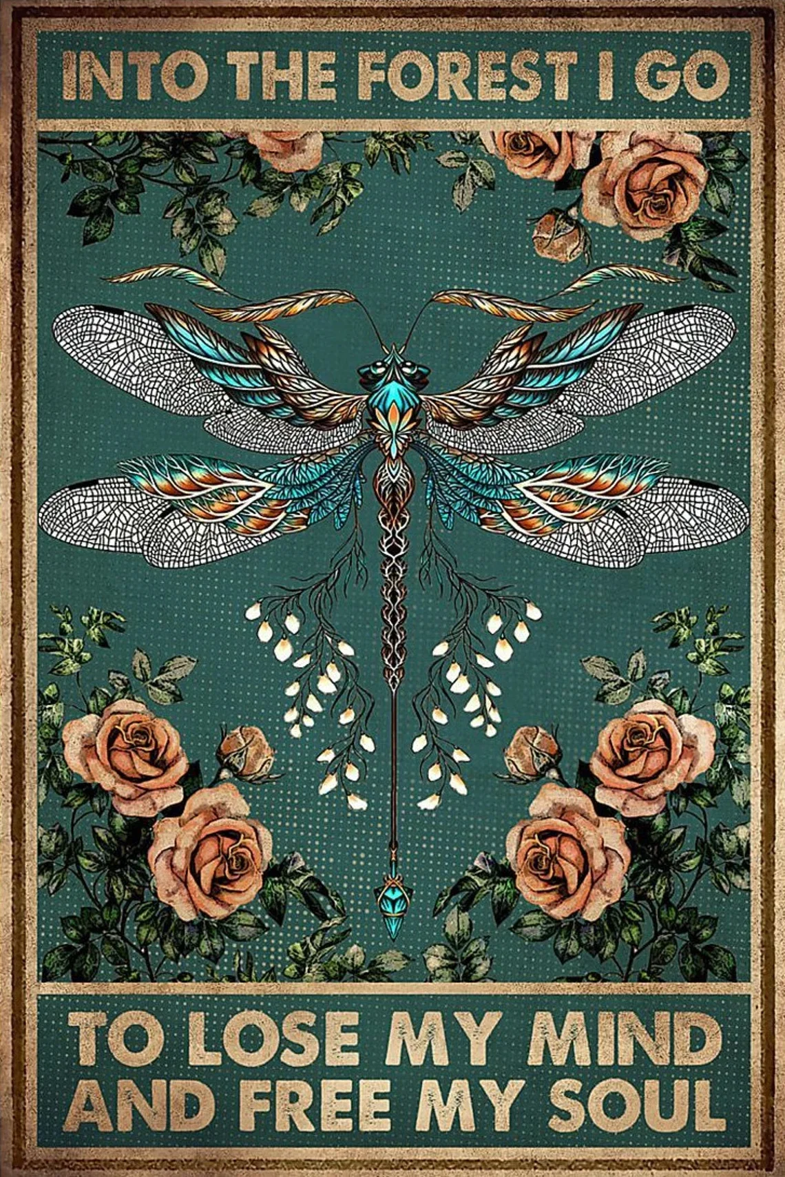 Be Kind To Your Mind - plakat z pozytywnym cytatem Ciemny szary