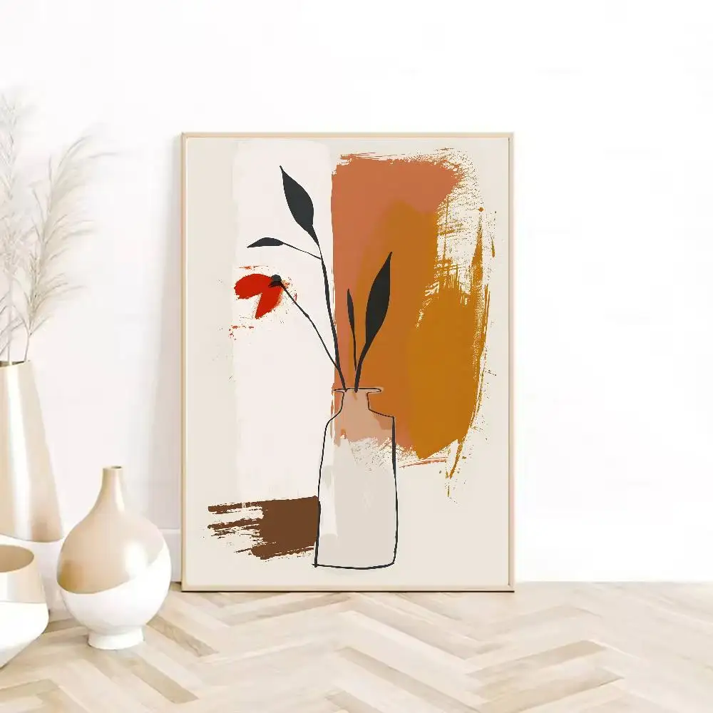 Plakat boho abstrakcja Niebieski