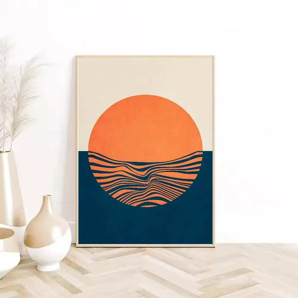 Plakat boho abstrakcja Złoto