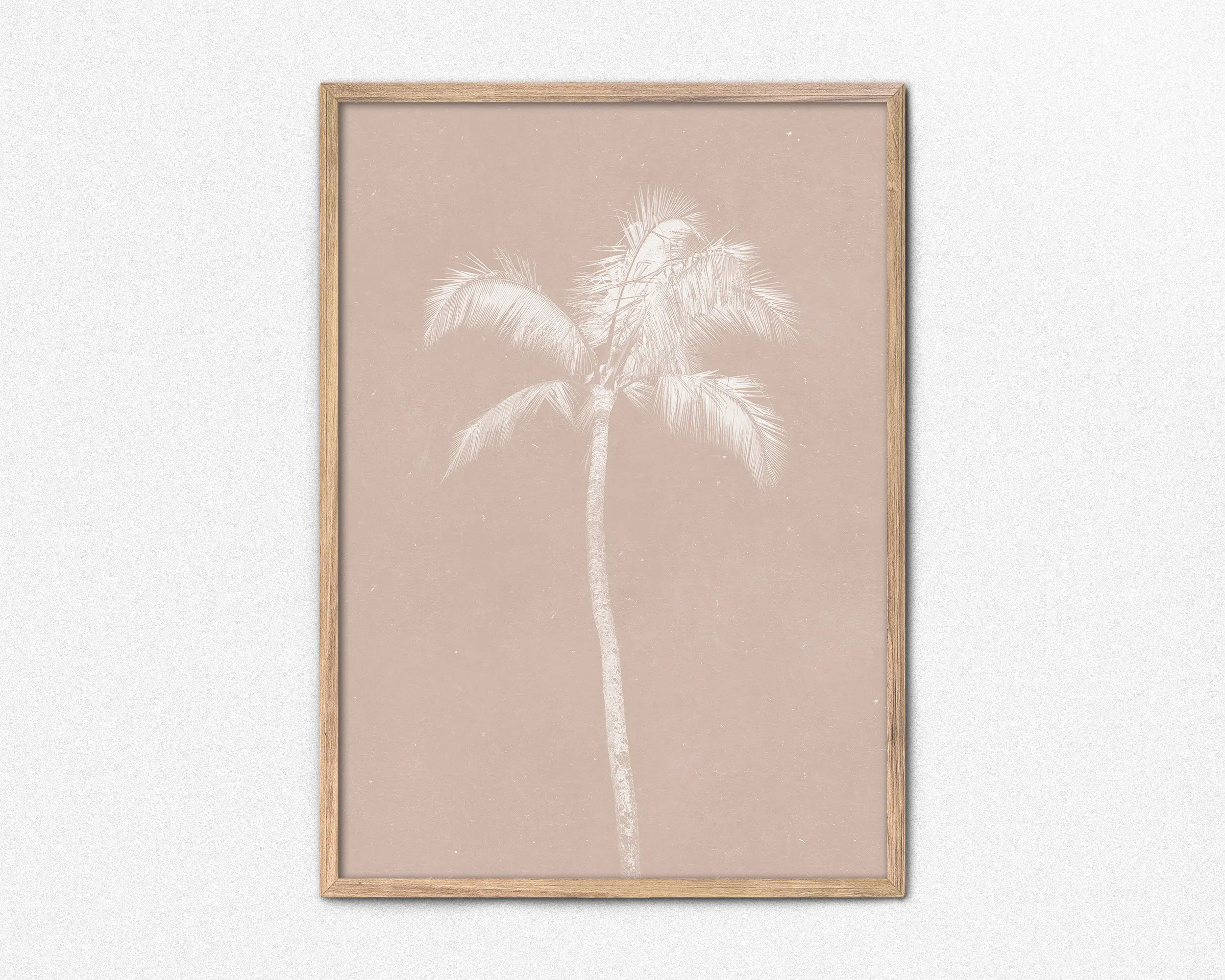 Boho słońce mid century - plakat abstrakcyjny Jasnoszary