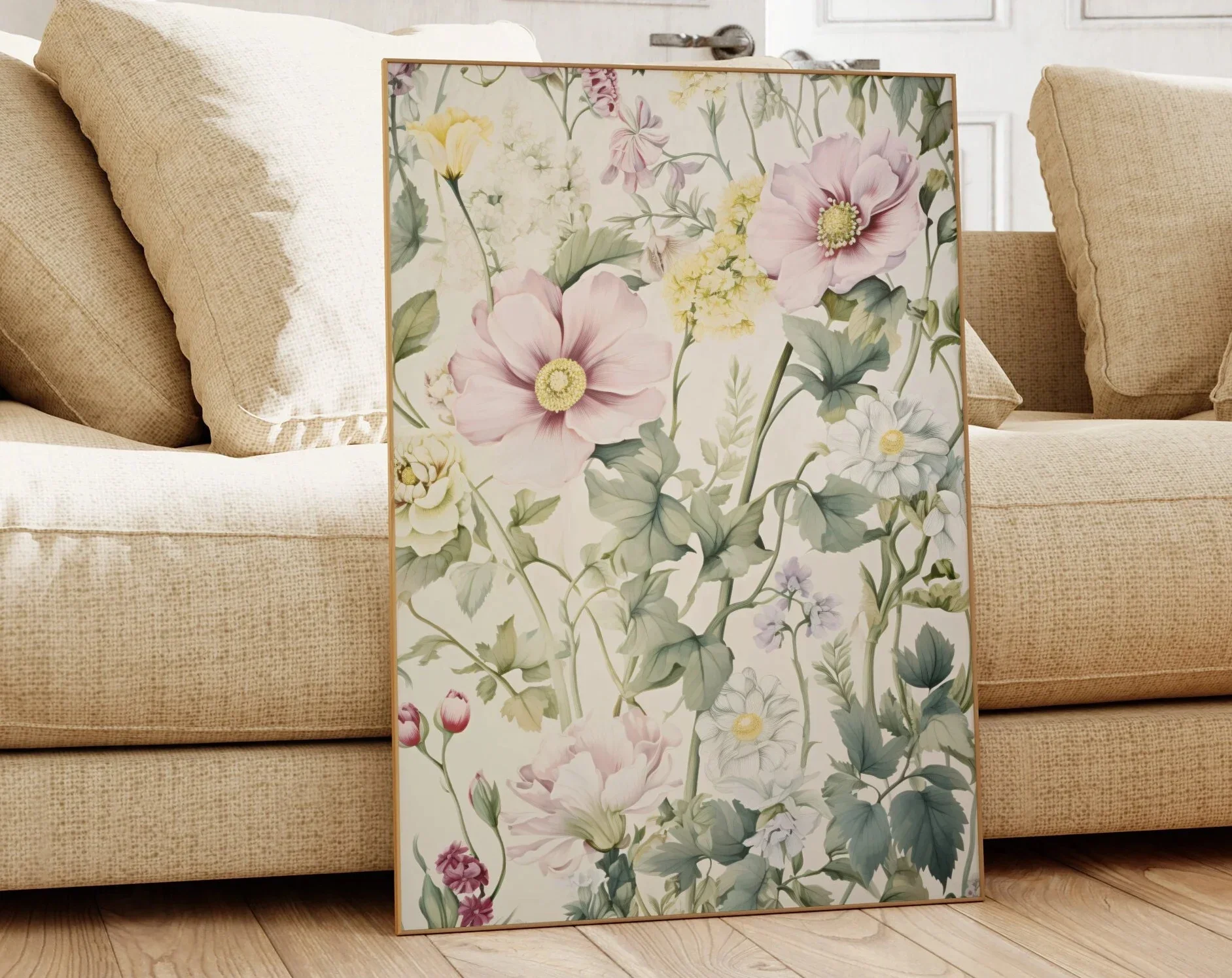 Plakat botaniczny vintage w stylu retro Czekolada