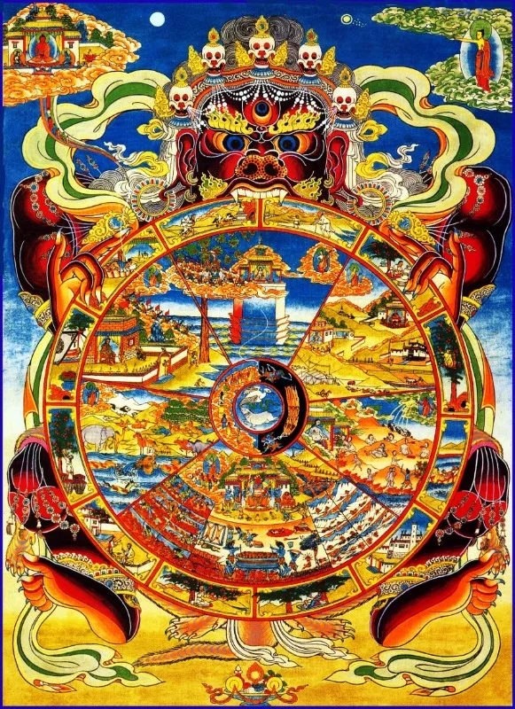 Budda - plakat do medytacji i wyciszenia Biały