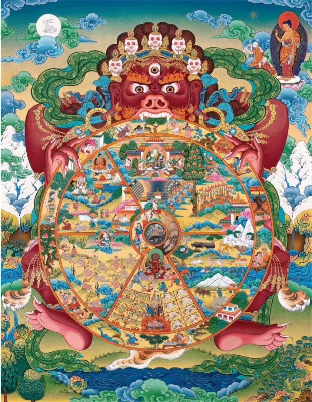 Budda - plakat do medytacji i wyciszenia Brązowy