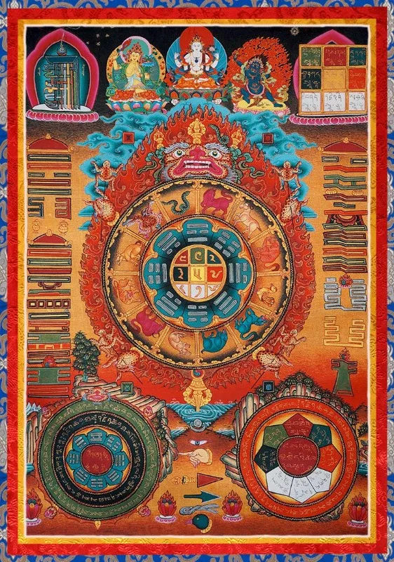 Budda - plakat do medytacji i wyciszenia Burgundia