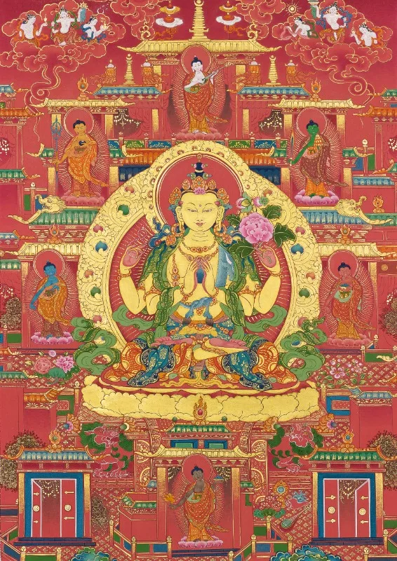 Budda - plakat do medytacji i wyciszenia Jasnoszary