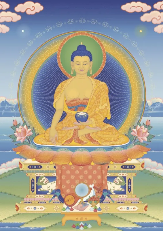 Budda - plakat do medytacji i wyciszenia Niebieski