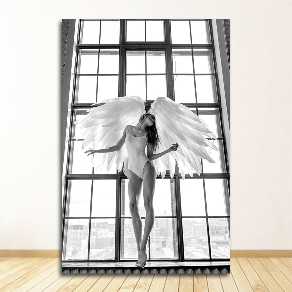Plakat czarno-biała fotografia mody Czerwony