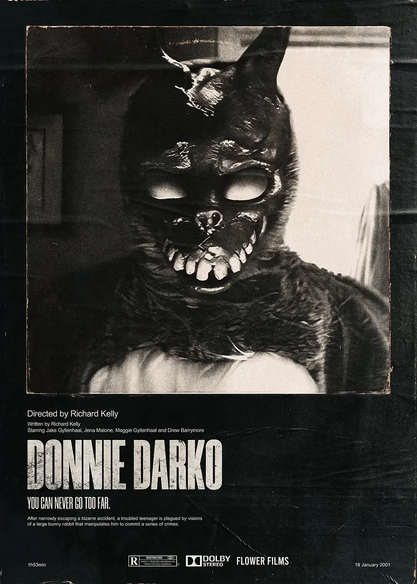 Czarno-białe kadry filmowe - plakat vintage Czarny