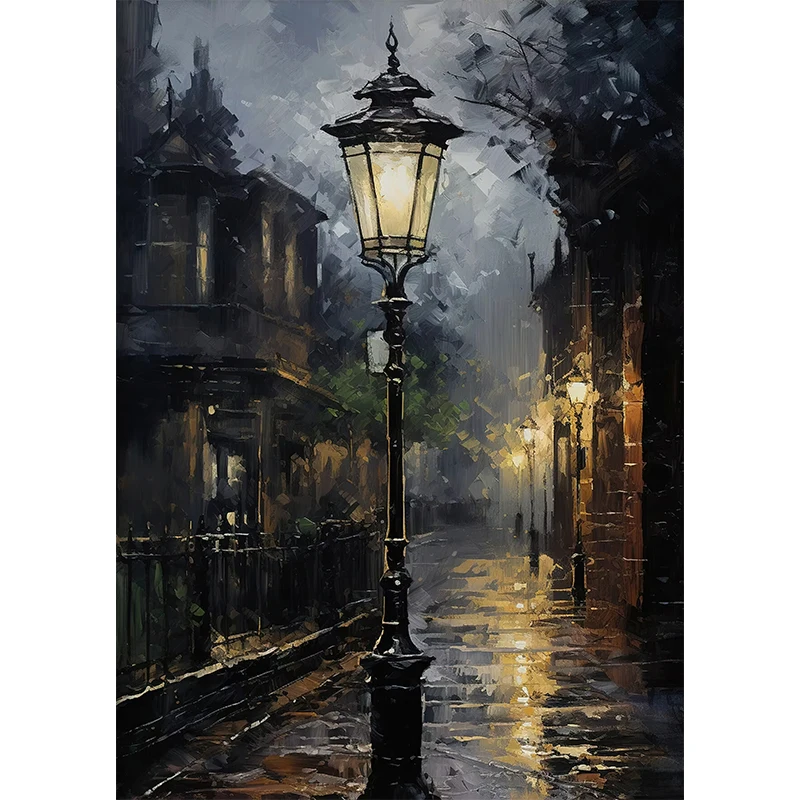 Plakat dark academia świece i rośliny Burgundia