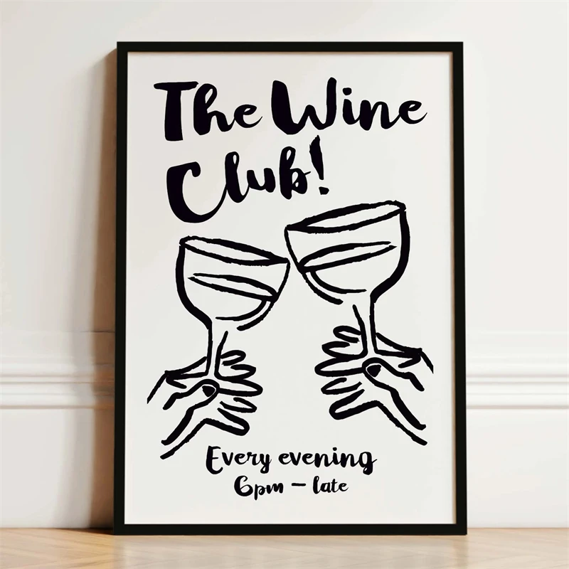 Plakat do kuchni - kawa, wino i makaron Fioletowy