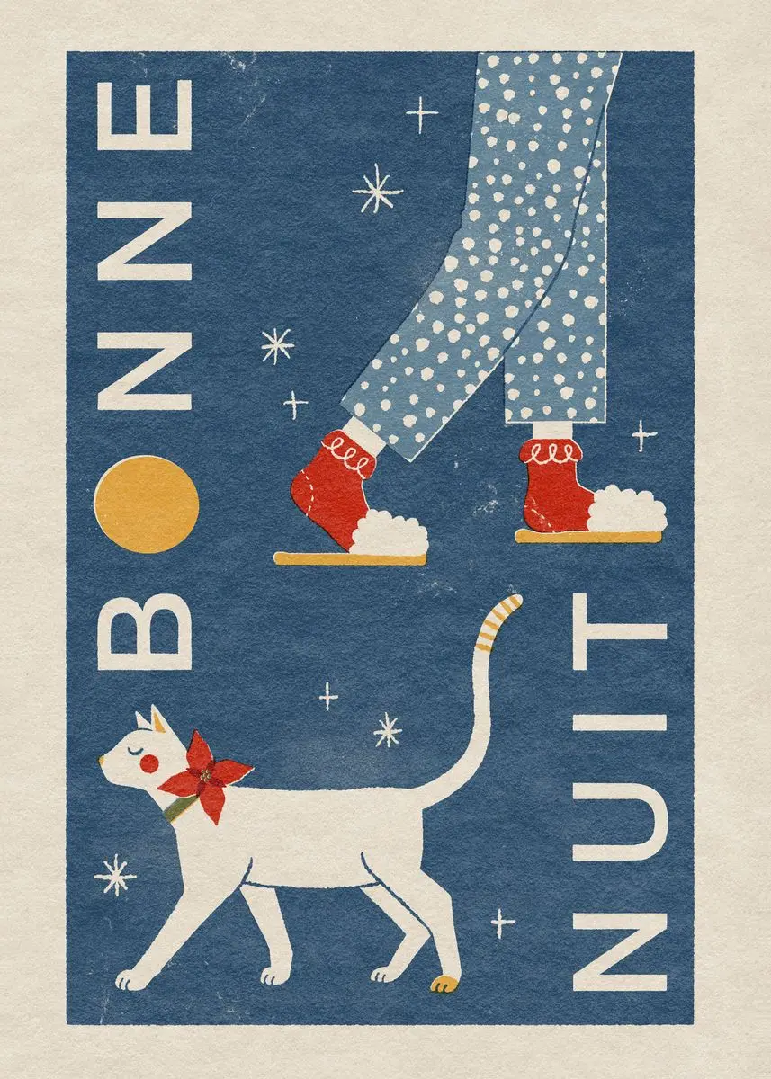 Plakat modna dziewczyna w mieście - japoński styl vintage Burgundia