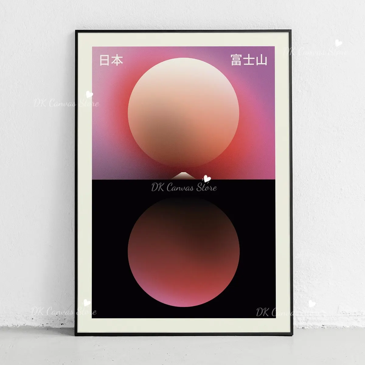 Góra Fudżi japandi - abstrakcyjny plakat Wielo