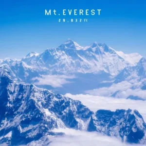 Plakat Mount Everest górski krajobraz Jasnozielony