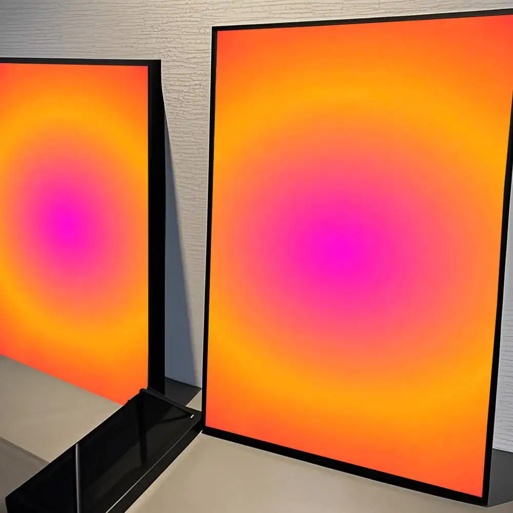Plakat gradient aura - abstrakcyjna grafika rozmycia Błękitny