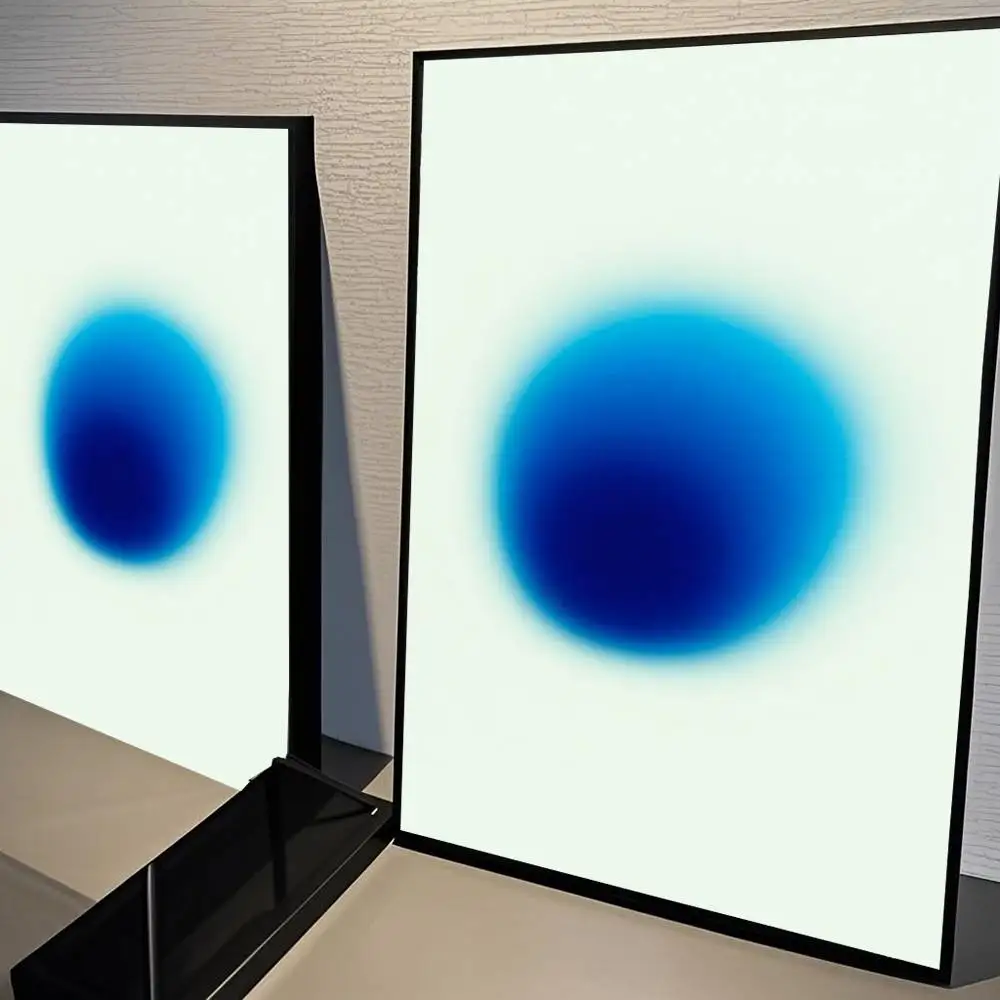 Plakat gradient aura - abstrakcyjna grafika rozmycia Fioletowy