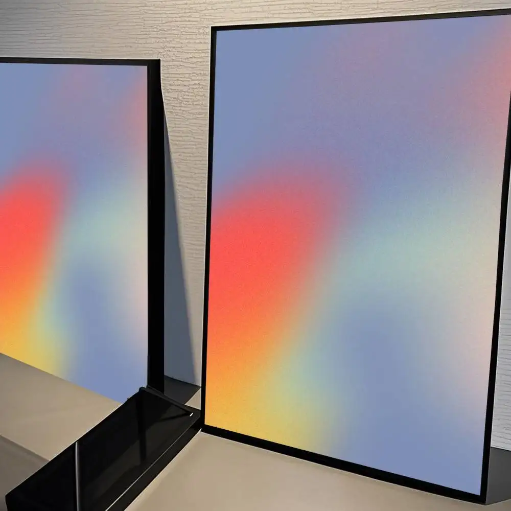 Plakat gradient aura - abstrakcyjna grafika rozmycia Zielony