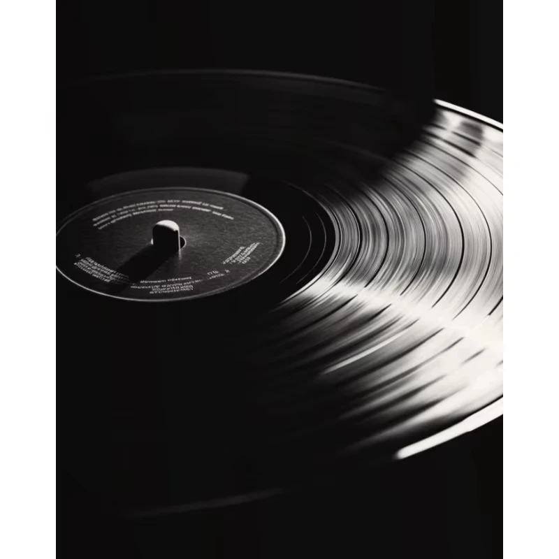 Plakat instrumenty muzyczne czarno-biały Biały