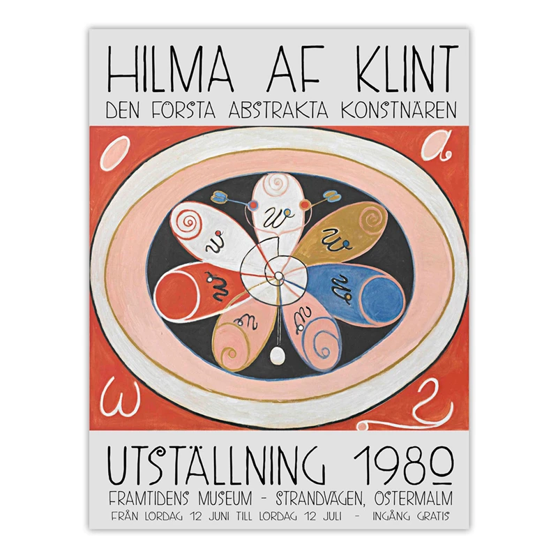 Plakat Japońska geometria vintage Czerwony