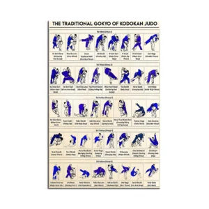 Plakat judo - tradycyjny talizman Biały