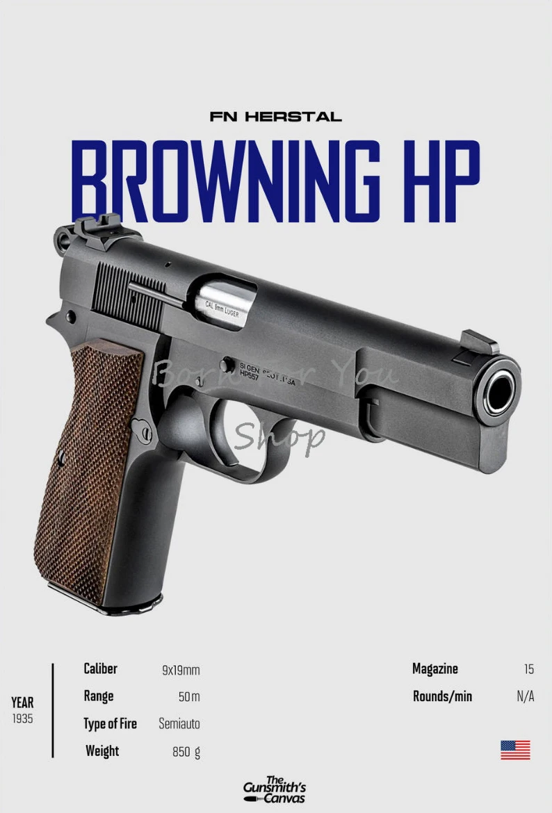 Plakat karabin militarny do pokoju Czerwony