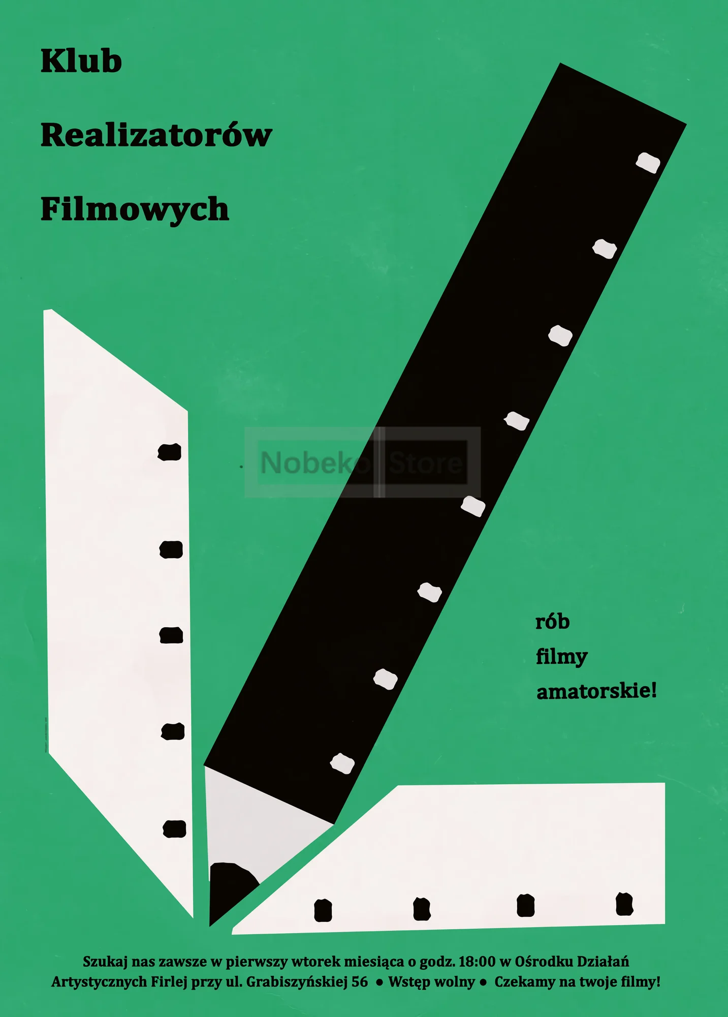 Vintage plakat kinowy retro Fioletowy