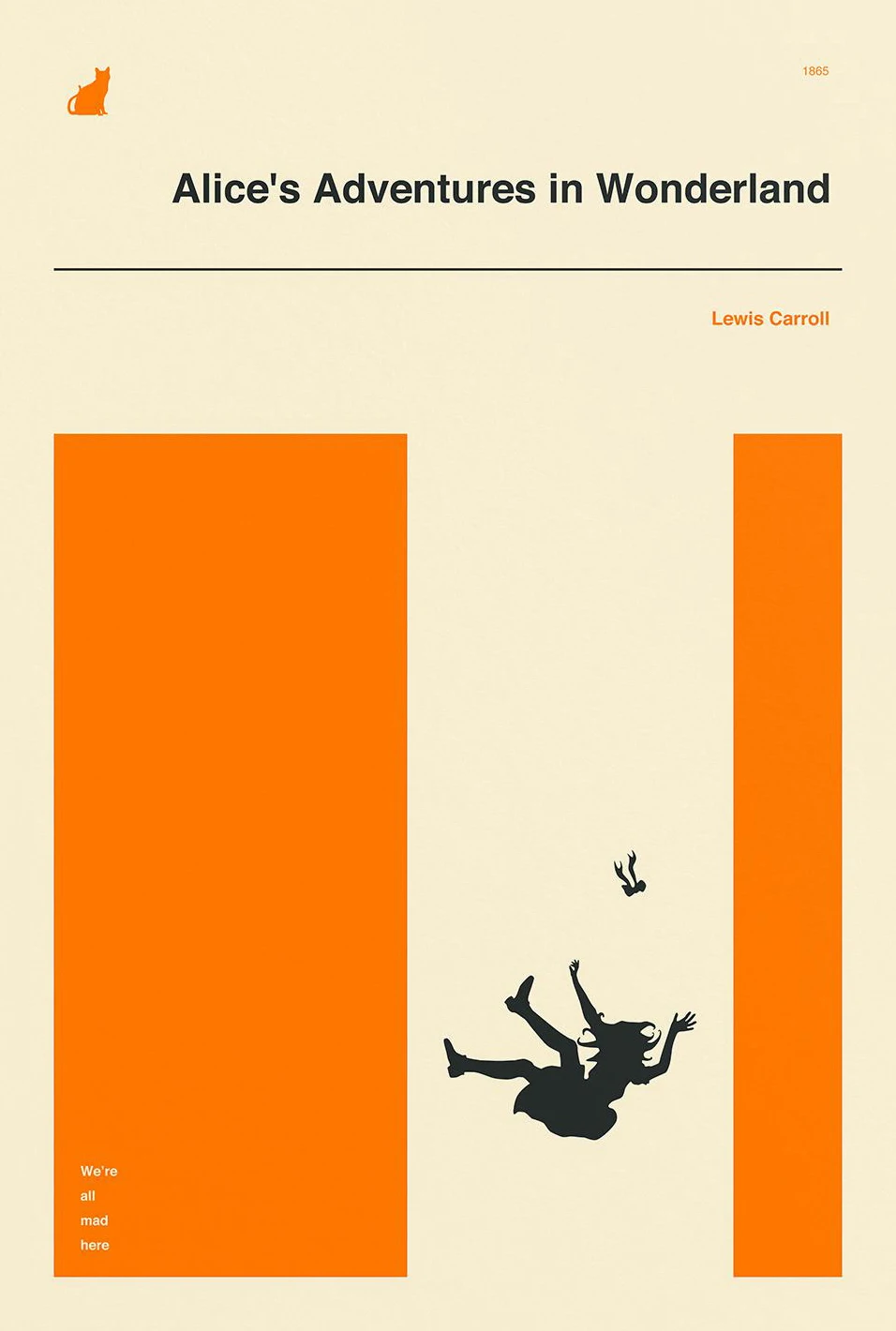 Plakat klasyczna literatura minimalistyczny Biały
