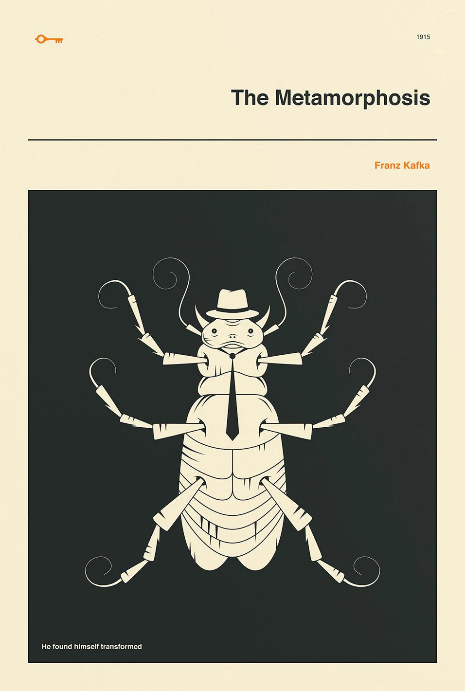 Plakat klasyczna literatura minimalistyczny Czerwony