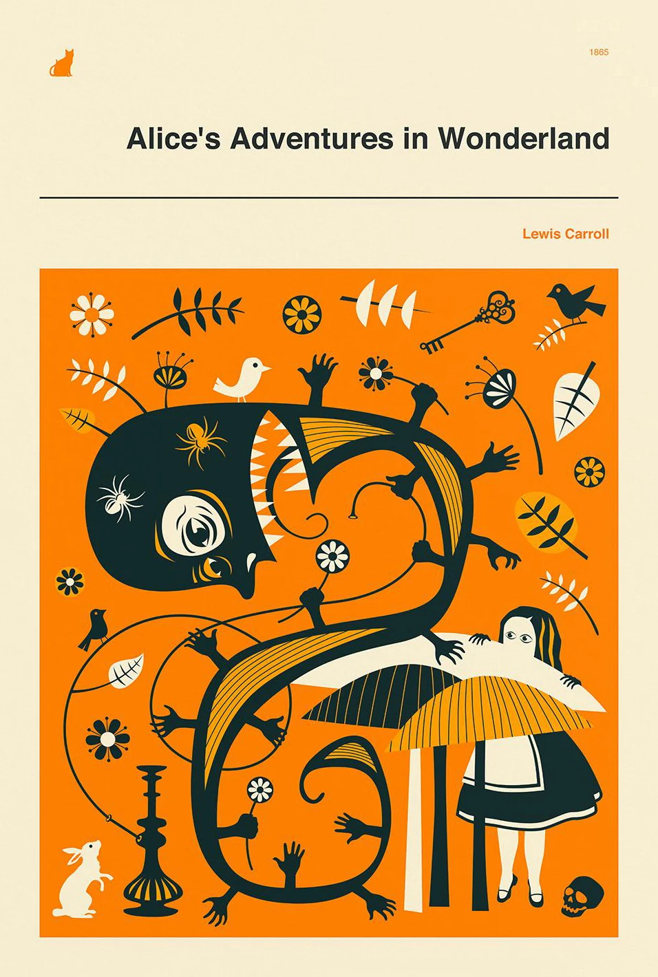 Plakat klasyczna literatura minimalistyczny Fioletowy