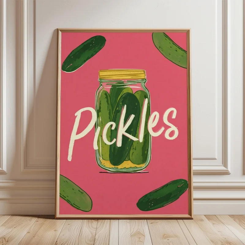 Plakat kolorowe jedzenie - grafika do kuchni z napisem Ciemny szary
