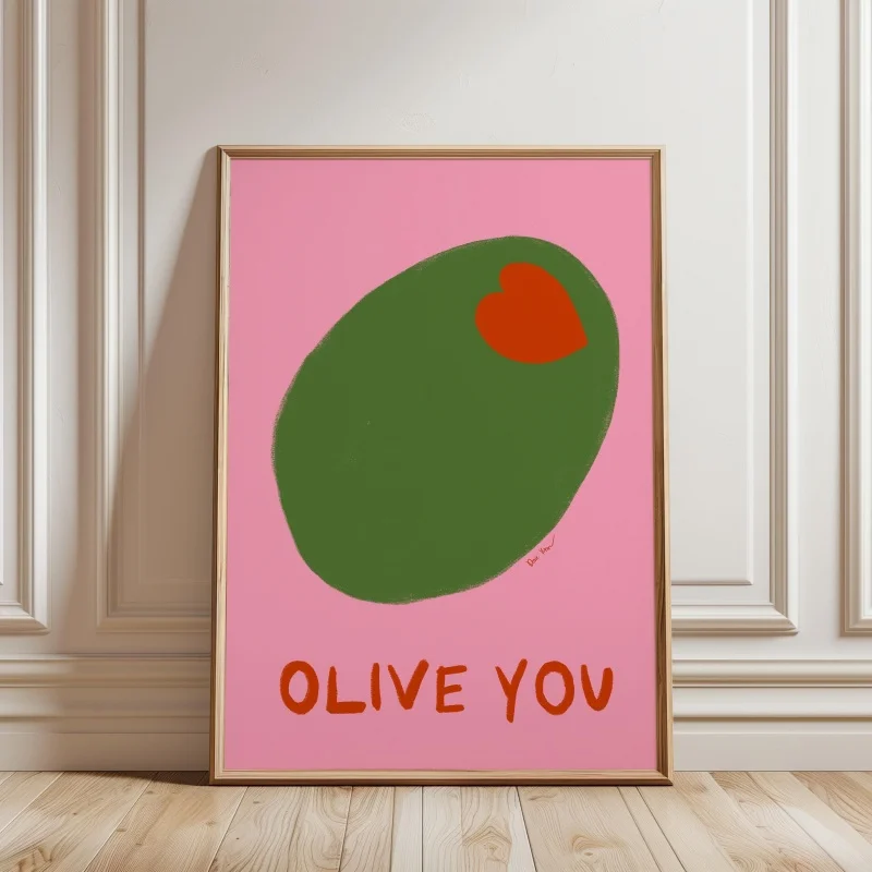 Plakat kolorowe jedzenie - grafika do kuchni z napisem śliwka
