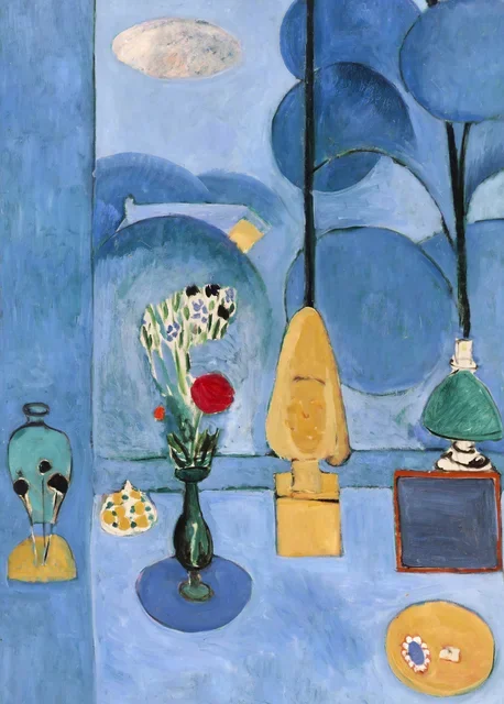 Plakat kolorowy krajobraz artystyczny Jasnożółty