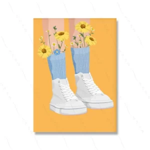 Kolorowy plakat preppy w stylu dopamina Czerwony