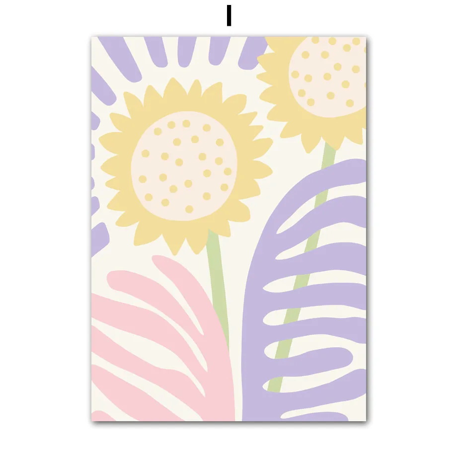 Plakat kolorowy targ kwiatowy botaniczny Kawa