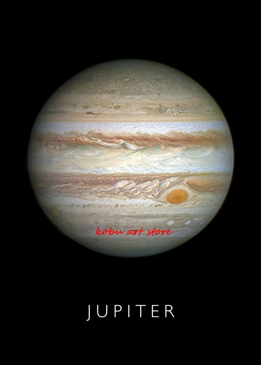 Plakat kosmos planeta i uklad sloneczny Czerwony