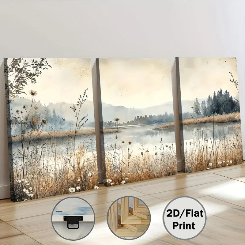 Plakat naturalny krajobraz leśny