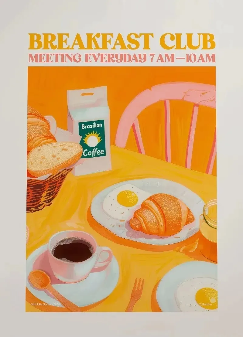 Plakat kuchenny kawa sushi ramen Jasnozielony
