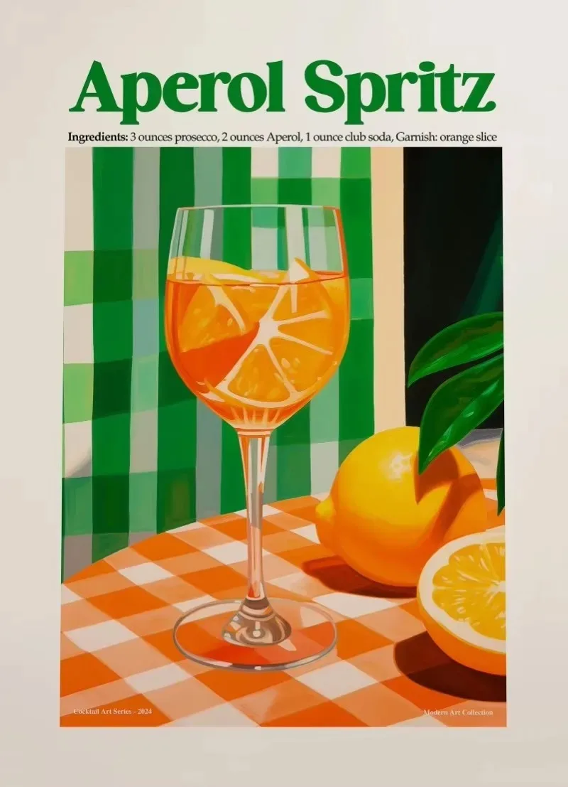 Plakat kuchenny kawa sushi ramen żółty