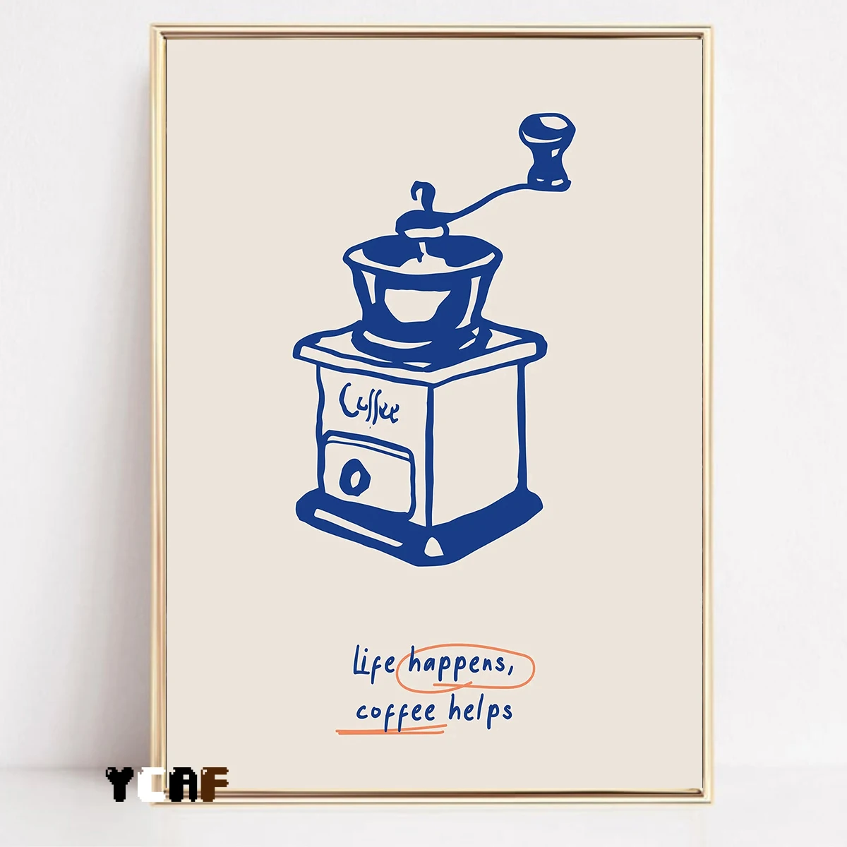 Plakat do kuchni - minimalistyczna linia jedzenia śliwka